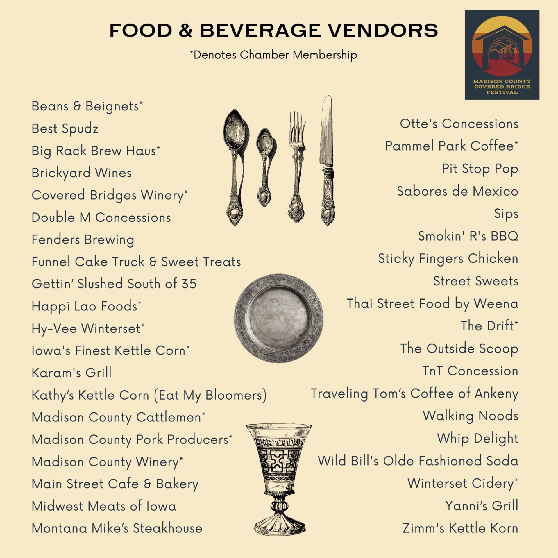 2026 Food and Beverage Vendors