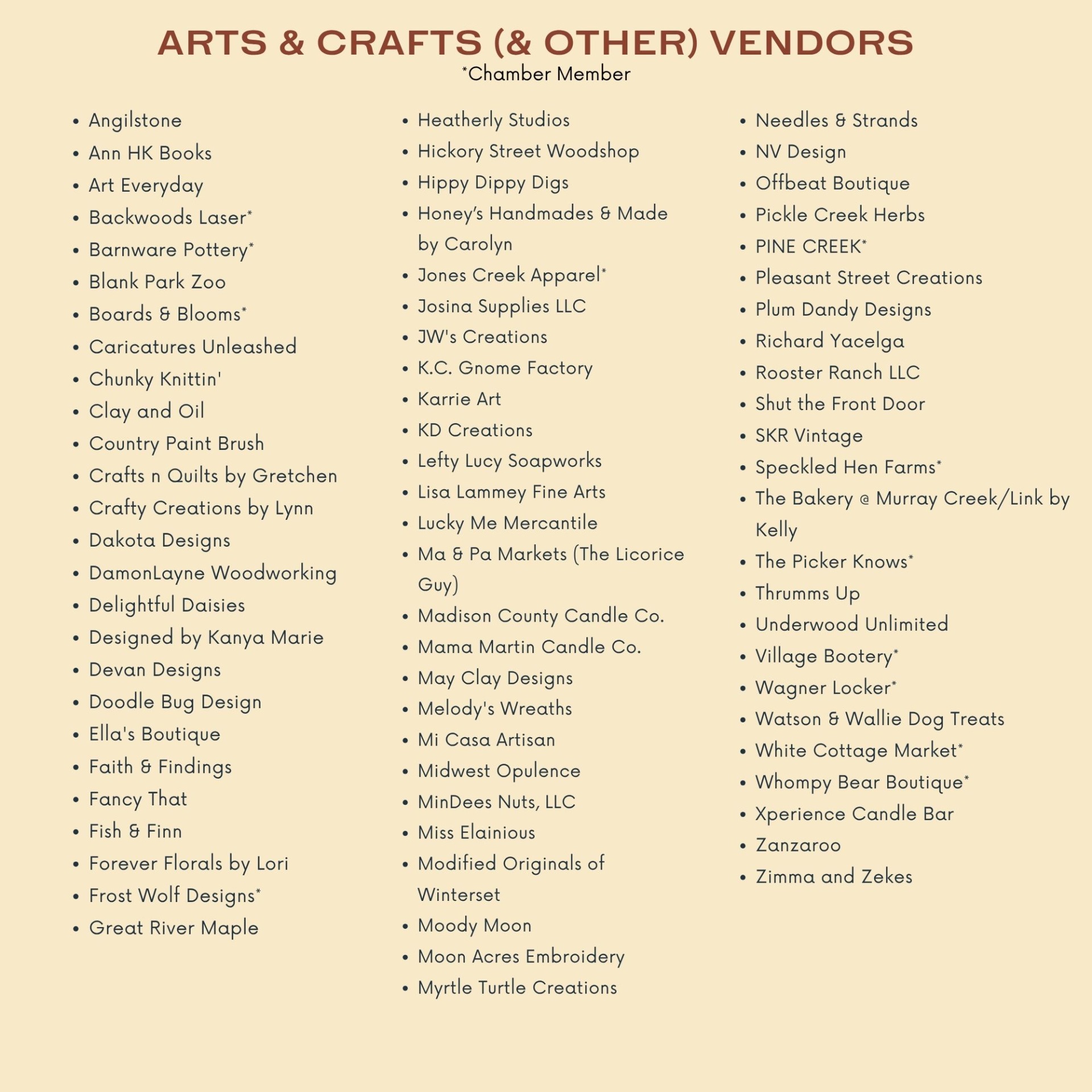 Vendors