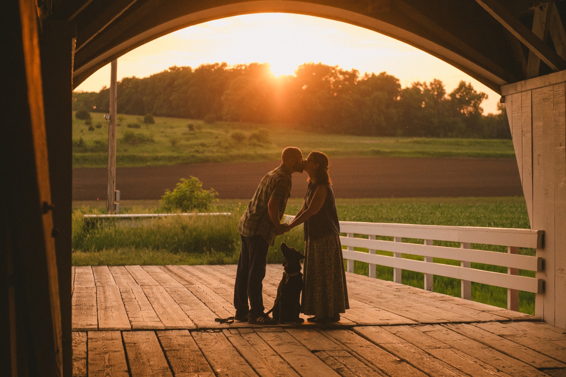 Hogback Bridge at Sunset