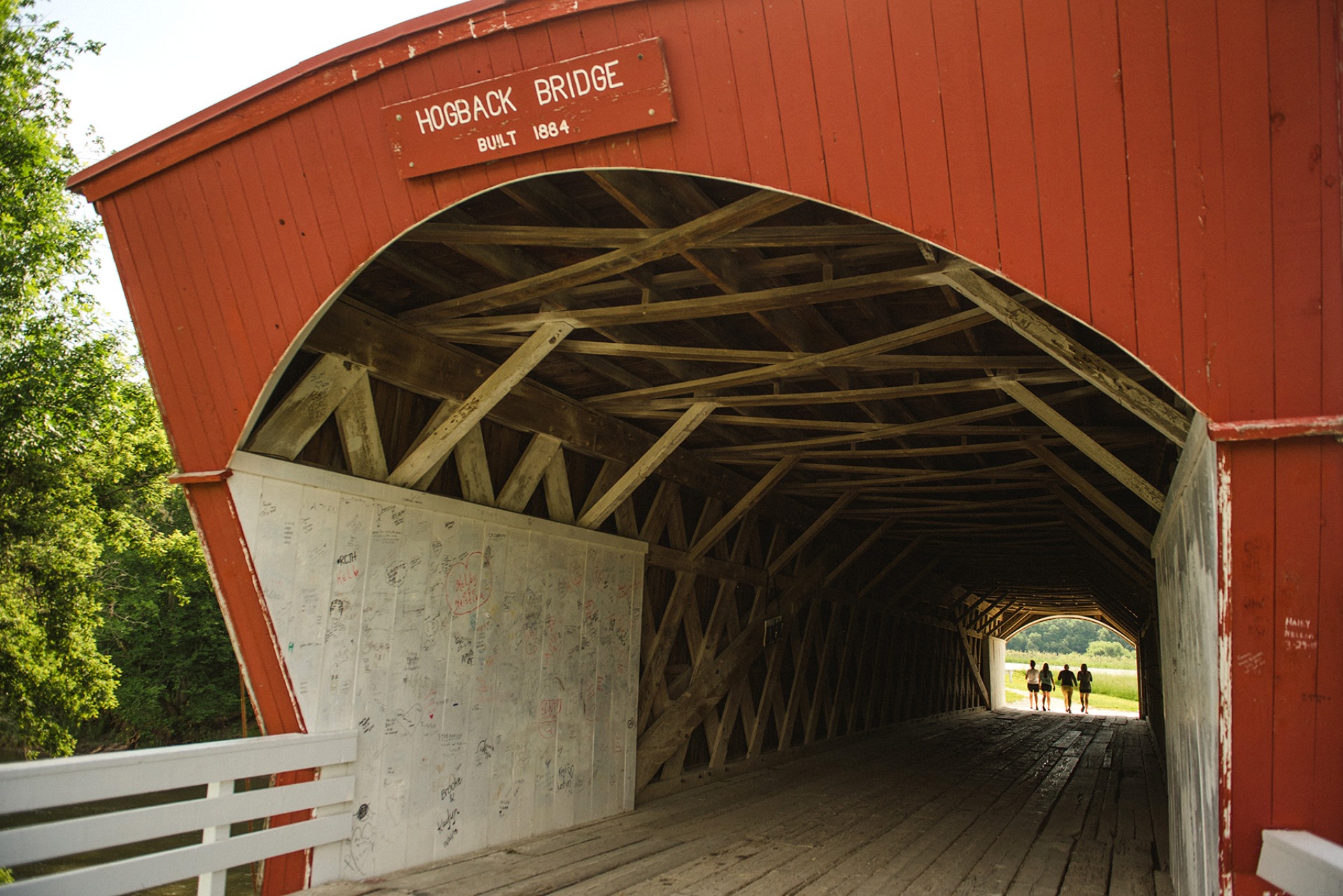 A covered bridge of Madison County, Iowa